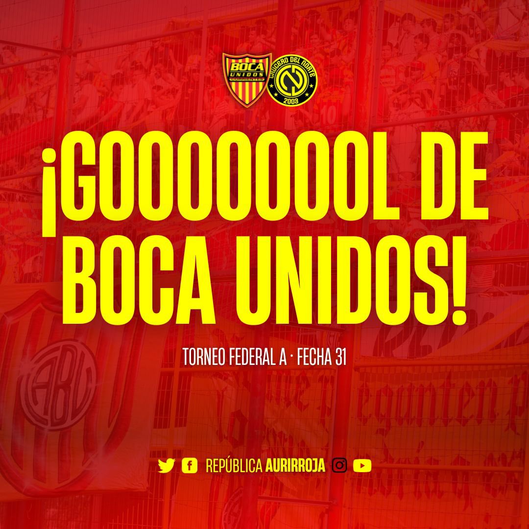 BocaUnidosRA's tweet image. GOOOOOOOOOL DE BOCA UNIDOS ⚽️ Centro de Medina y cabezazo de Maximiliano Solari para dar vuelta el partido sobre el final 💪🏼

48’ ST: #BocaUnidos 2 - #CruceroDelNorte 1