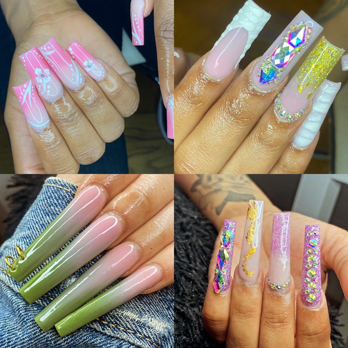 Some of my favorite sets I’ve done 💗 book now #dmvnailtech #dcnailtech #dmvnails