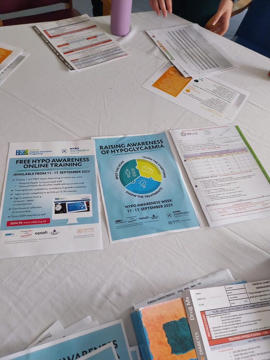 JaniceM78063950's tweet photo. Fantastic work by all the diabetes team to raise hypoglycaemia awareness 👏👏#HypoAwarenessWeek #stafftraining #QuizTime #onlinelearning 
@DiabetesABUHB @BodmanSian @RowlesNatalieRN @AneurinBevanUHB @CDEPdiabetes https://t.co/2E7HhKcHbY