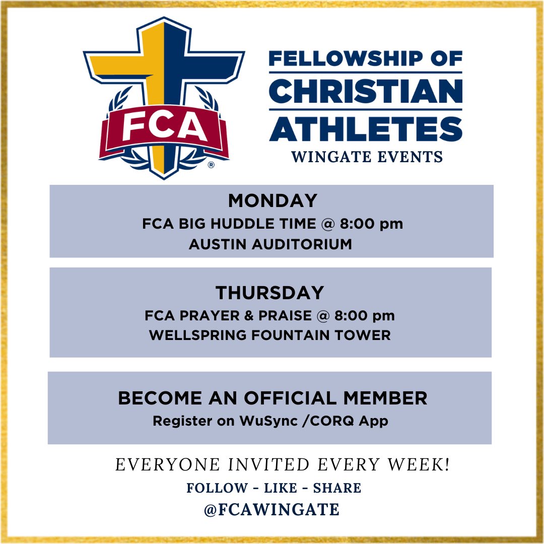 FCA Wingate tweet media