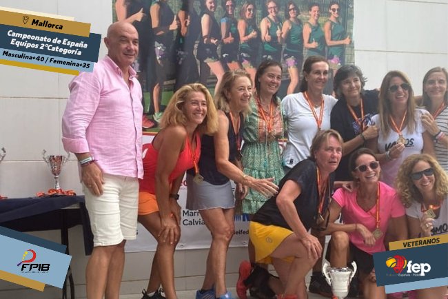 𝐗𝐗 𝐂𝐚𝐦𝐩𝐞𝐨𝐧𝐚𝐭𝐨 𝐝𝐞 🇪🇦 𝐩𝐨𝐫 𝐄𝐪𝐮𝐢𝐩𝐨𝐬 𝟐ª𝐂𝐚𝐭. 𝐝𝐞 𝐕𝐞𝐭𝐞𝐫𝐚𝐧𝐨𝐬 +𝟒𝟎 𝐲 𝐕𝐞𝐭𝐞𝐫𝐚𝐧𝐚𝐬 +𝟑𝟓

♂️
🥇 Club Padel Picco (Prinsotel)
🥈 Club Tennis Barcino

♀️
🥇 C.D. 2+
🥈 Idzero Pádel Tennis Club

📸 bit.ly/3RvvjnA

#CEEV2Mallorca2023 #FEP