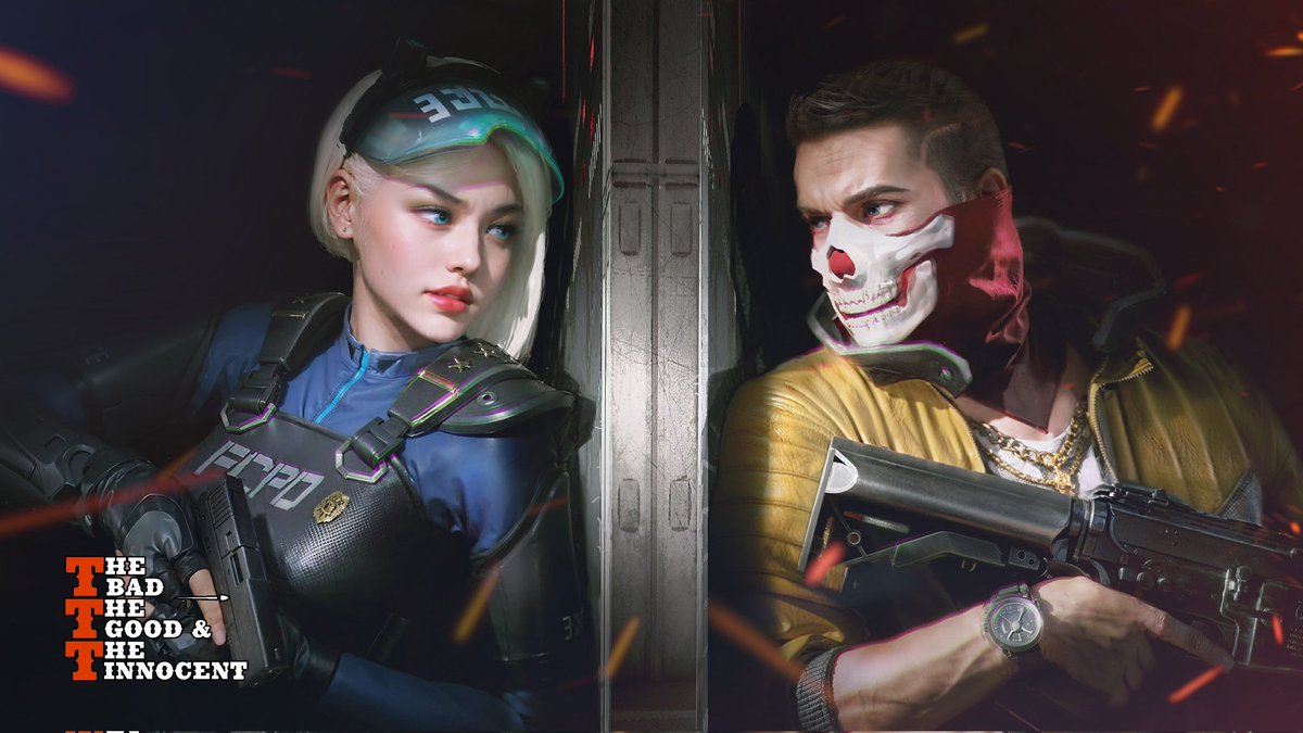 _Egde's tweet photo. In the heart of FreeCity, where neon lights bathed the night in surreal hues, a plan was brewing, shrouded in secrecy. The notorious Patches gang, had been orchestrating a daring bank heist for months.

#TTTBankHeist  @3T_shootergame https://t.co/vYi1kHL7nc