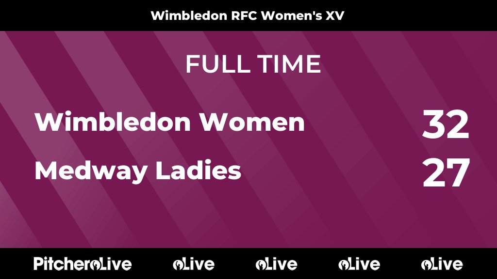 FULL TIME: Wimbledon Women 32 - 27 Medway Ladies #WIMMED #Pitchero wimbledonrfc.co.uk/teams/130991/m…