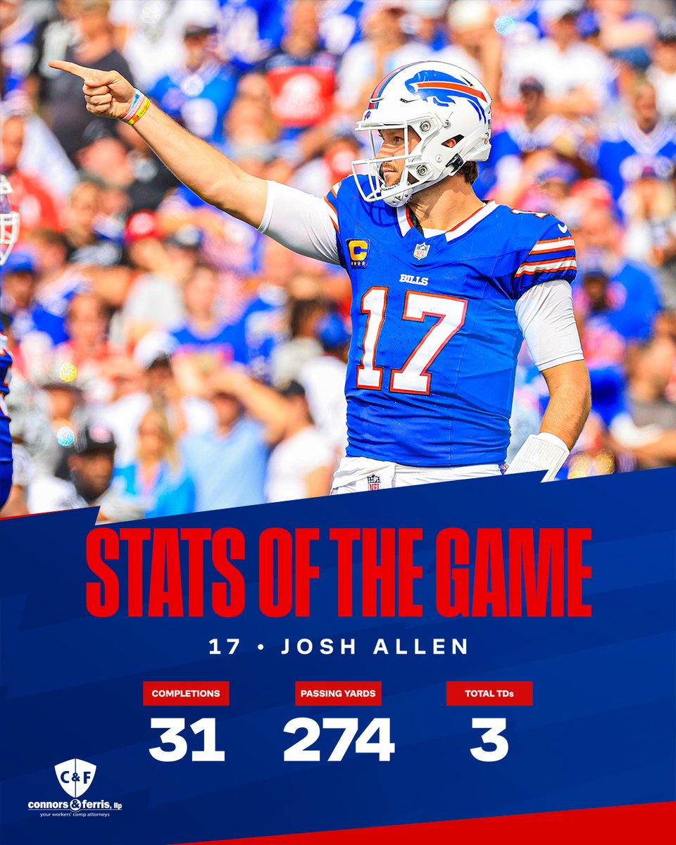 Have a day, @JoshAllenQB! #LVvsBUF | #BillsMafia