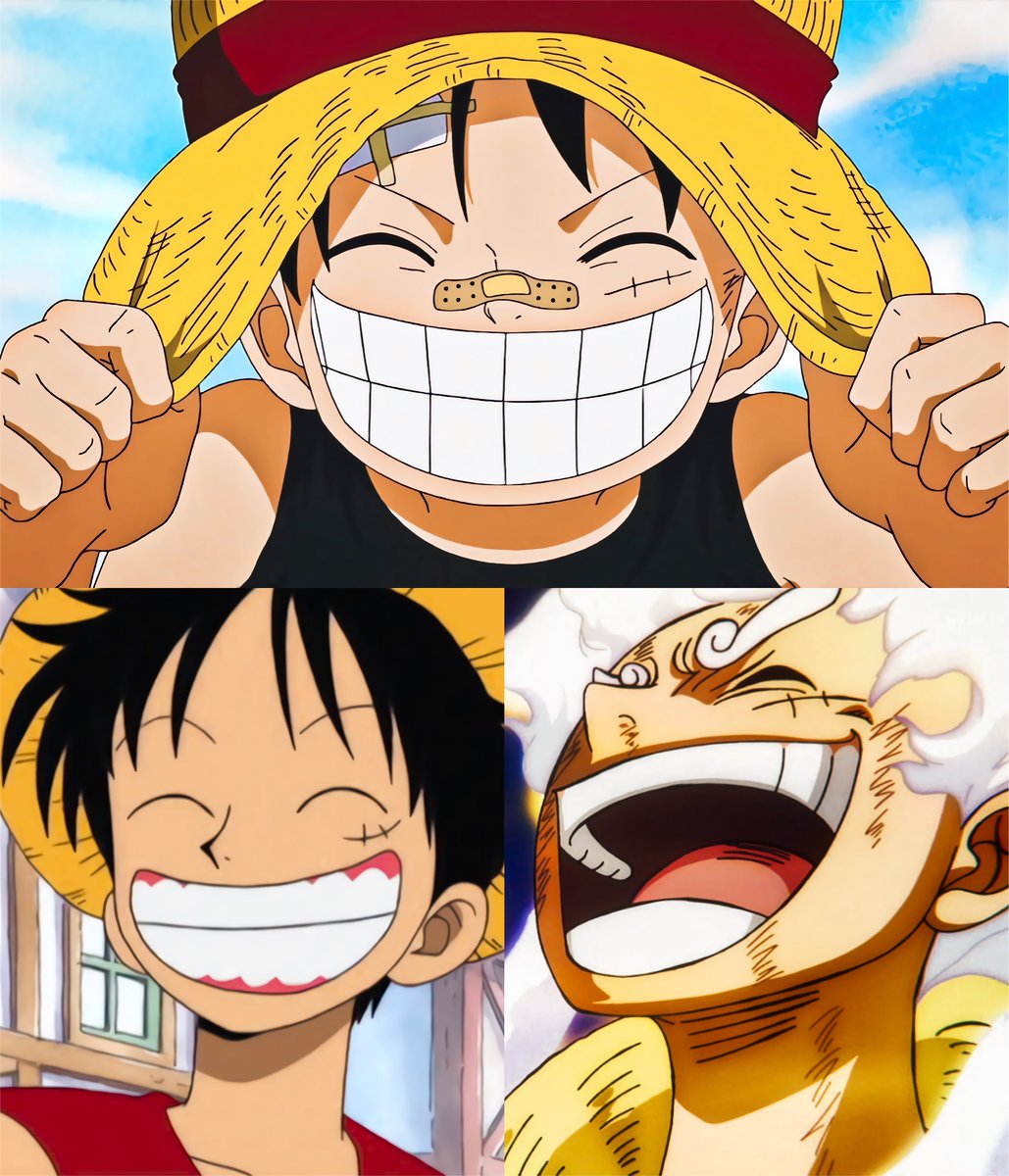 strawhats's tweet photo. Luffy’s smile is everything https://t.co/XLs04Jl9h1