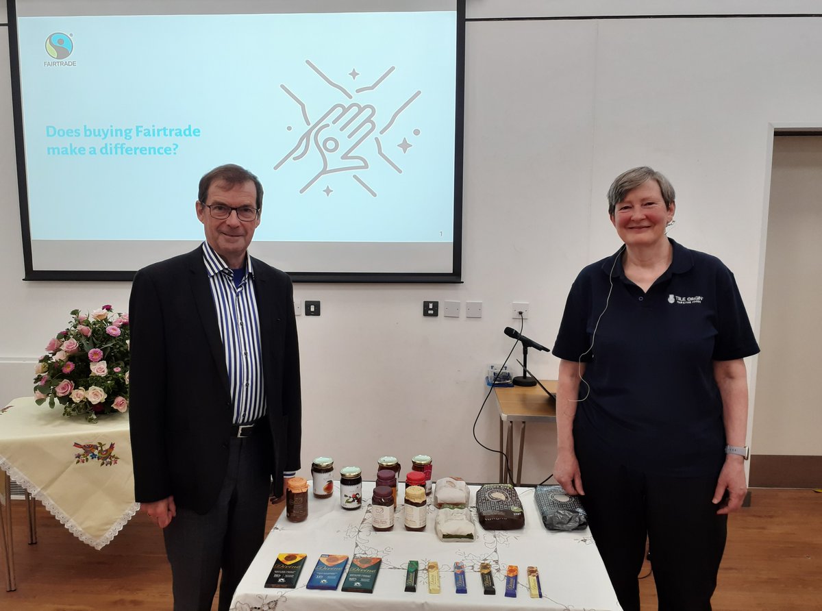 Thank you to Inverleith St Serf's for asking me to speak about how buying #Fairtrade makes a difference and all the best for their #90kgRiceChallenge which they are going to start at Harvest.