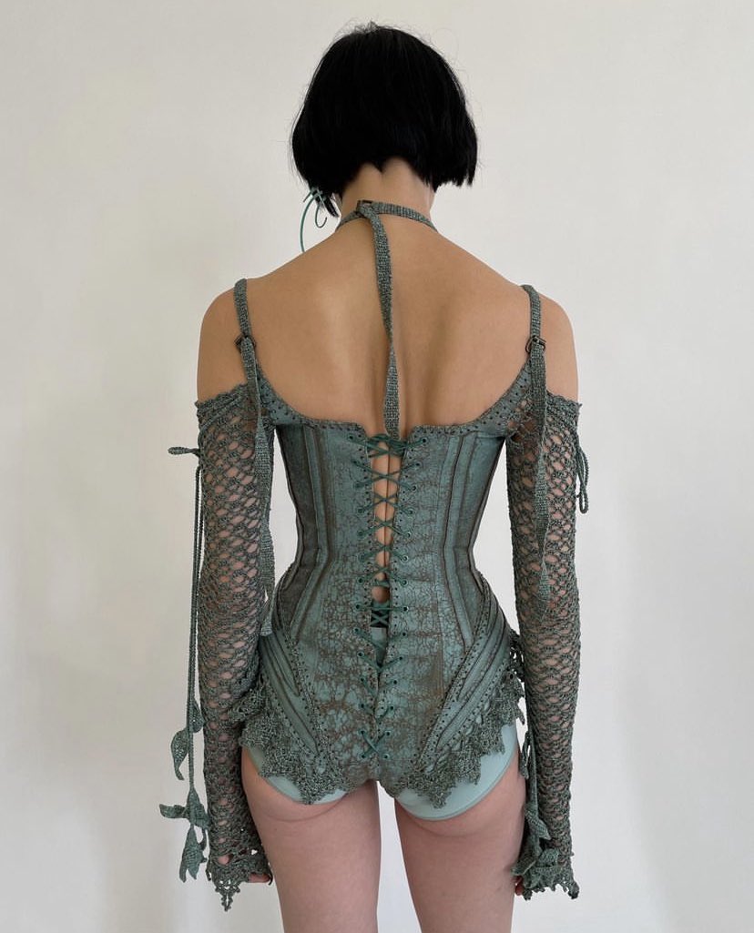 pinkmochhi's tweet photo. KNWLS ss24 corset. https://t.co/e3UxvsEdrD
