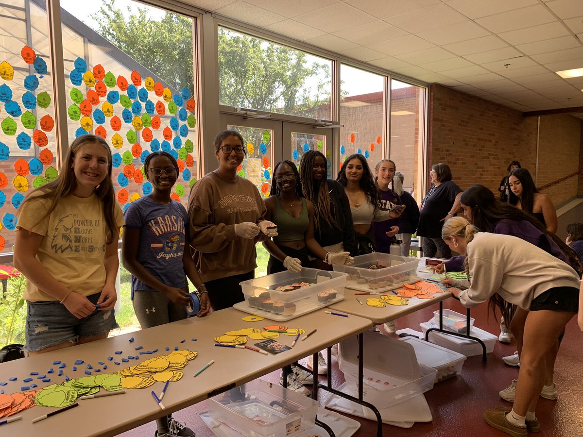 GerfenBVW's tweet photo. Always a fun night baking “Copecakes” with Eagle Service Club and working with our counseling dept. for Suicide Awareness Week.  Love seeing students encouraging students to share coping strategies when feeling high levels of stress, anxiety, and overwhelmed with emotions. https://t.co/ESvXq9HqXQ