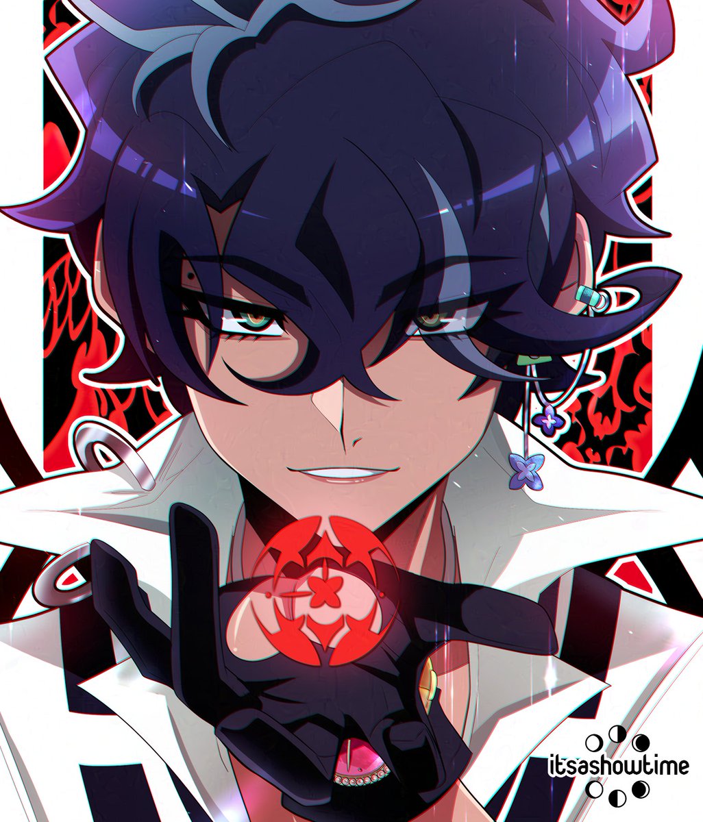 ITSASH0WTIME's tweet photo. ⏱️( TWEWY OC / UKUWA )☔️

 "Don't be late~"  
「時間を守りたまえ💙」 https://t.co/RZQO96Bu4l