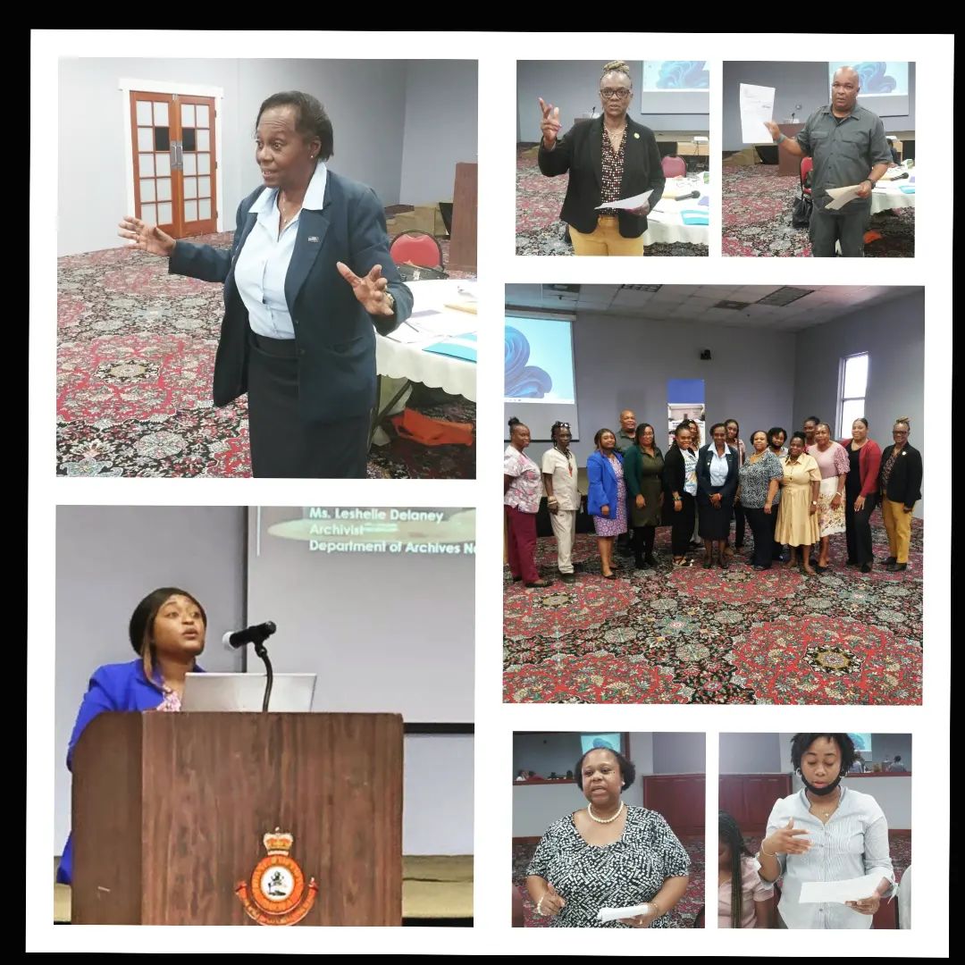 BahamasArchives's tweet photo. The National Archives of the Bahamas celebrated its 52nd anniversary on the 15th September 2023 and to mark this important milestone the staff attended a one day workshop facilitated by Director of Archives Ms. Patrice M. Williams. https://t.co/soba0Suvi7