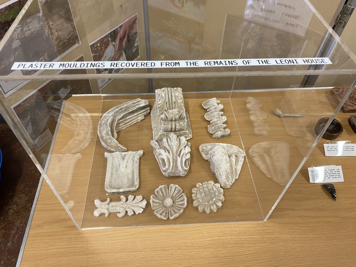 Today NW Heritage team were at Lathom showcasing our projects for Heritage Open Day. On display were finds from the #Lathom Castle excavations including civil war projectiles &amp; ornate plasterwork from the remains of the 18th c Leoni mansion built on top of the castle ruins