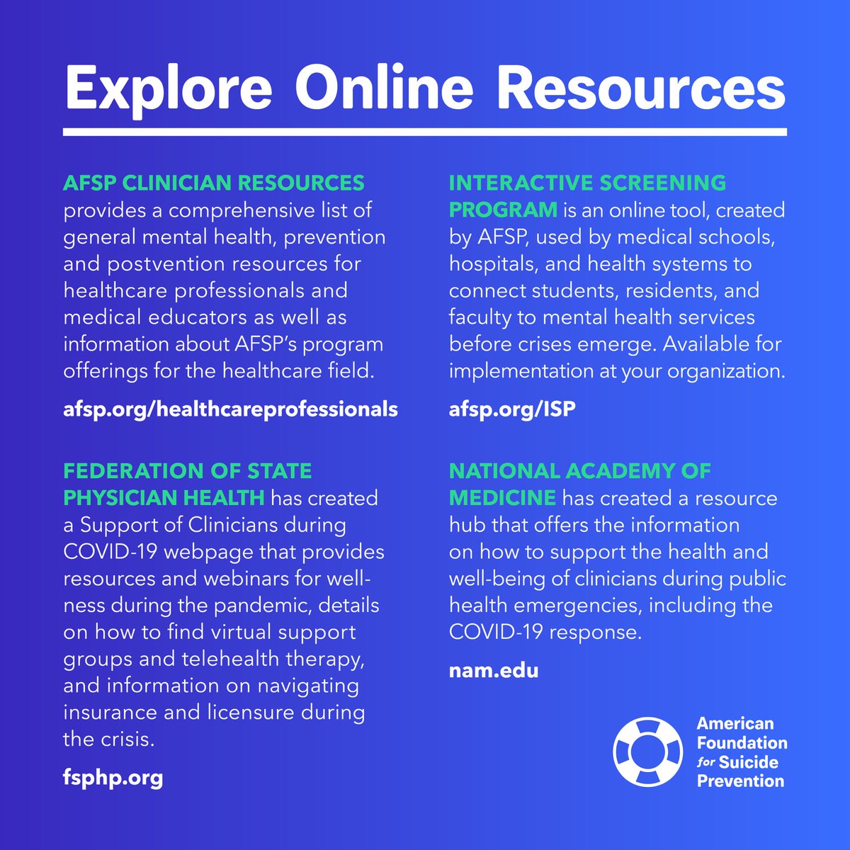 American Foundation for Suicide Prevention tweet media