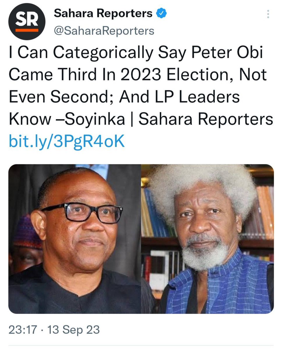 I can categorically say that the #PeterObi movement led by distraught and disenchanted Nigerian youths is a thousand times more national than the pro democracy of the 90s was. I am referring to the pro democracy struggle that had Tinubu, Soyinka and other Southwest politicians…