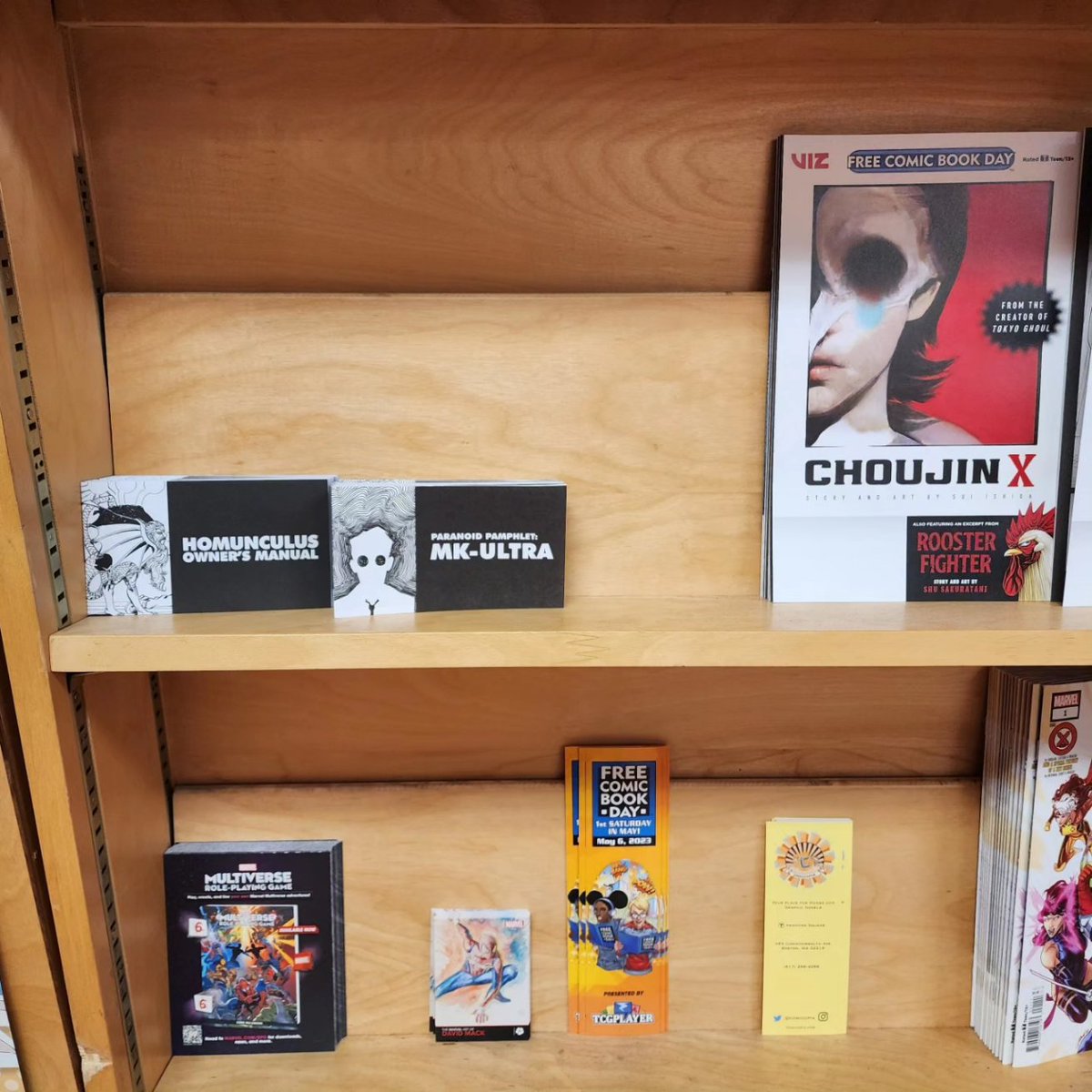 ParanoidAmerica's tweet photo. Hey #Boston there are now some copies of MKULTRA and Homunculus Owners Manual available at your local @comicopia ! Go visit now and grab them while you still can!
#indiecomics #comics #comicsforsale #supportindiecomics #indiecomicsrule #bostonma https://t.co/BhJsQrSDIS