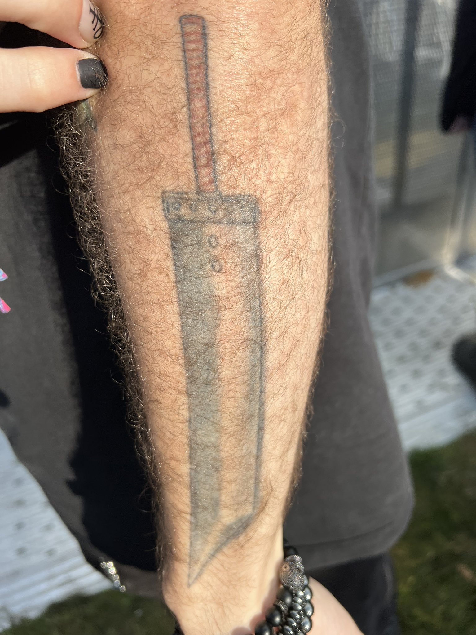 Tattoo tagged with: sword, small, jin, tiny, ifttt, little, blackwork,  forearm, weapon, illustrative | inked-app.com