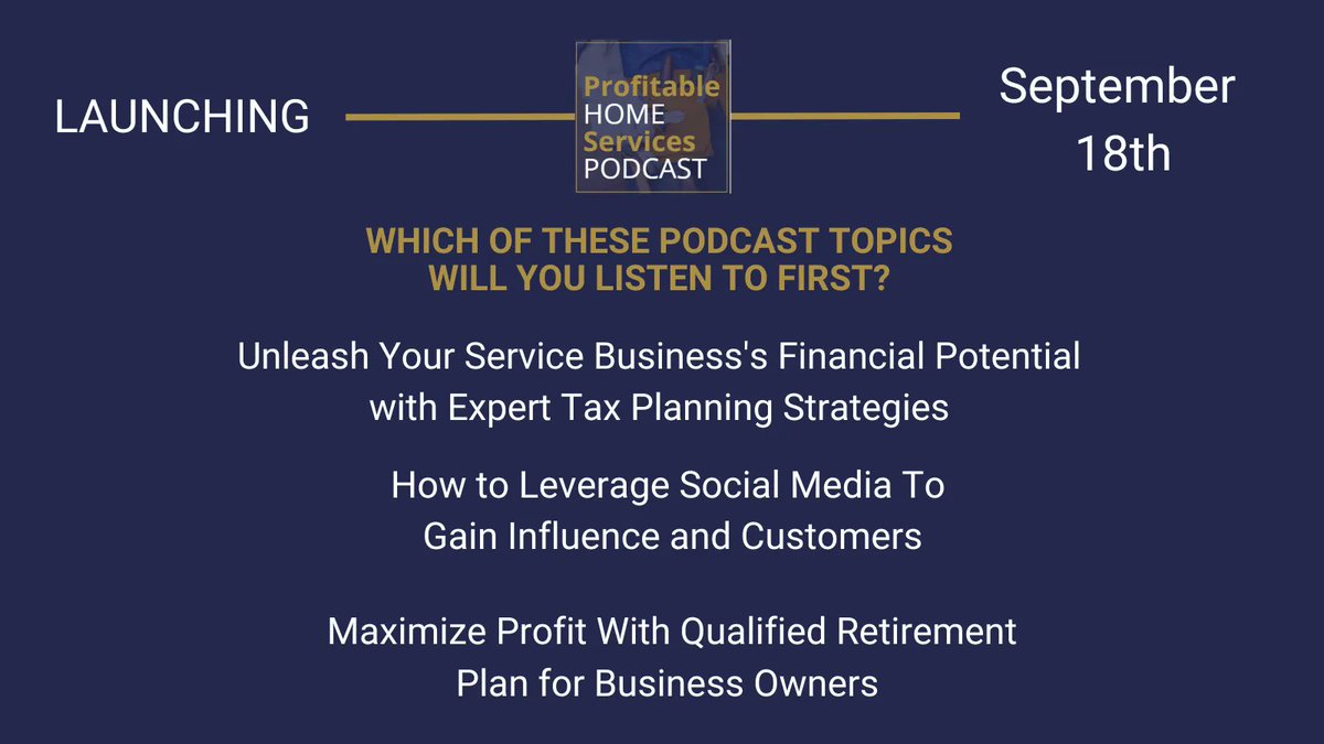 Diane Gardner (@gardner_diane) on Twitter photo Last week, I wrapped up interviews for the #ProfitableHomeServicesPodcast.
I am excited to share these guests' episodes TOMORROW!
🎙️Ed Lyon with Tax Master Network
🎙️<a href="/JustinWise/">JUSTIN WISE</a>
🎙️Bill Black with Pension Specialists
Are you ready?
#profitablehomeservices #homeservices Last week, I wrapped up interviews for the #ProfitableHomeServicesPodcast.
I am excited to share these guests' episodes TOMORROW!
🎙️Ed Lyon with Tax Master Network
🎙️<a href="/JustinWise/">JUSTIN WISE</a>
🎙️Bill Black with Pension Specialists
Are you ready?
#profitablehomeservices #homeservices
