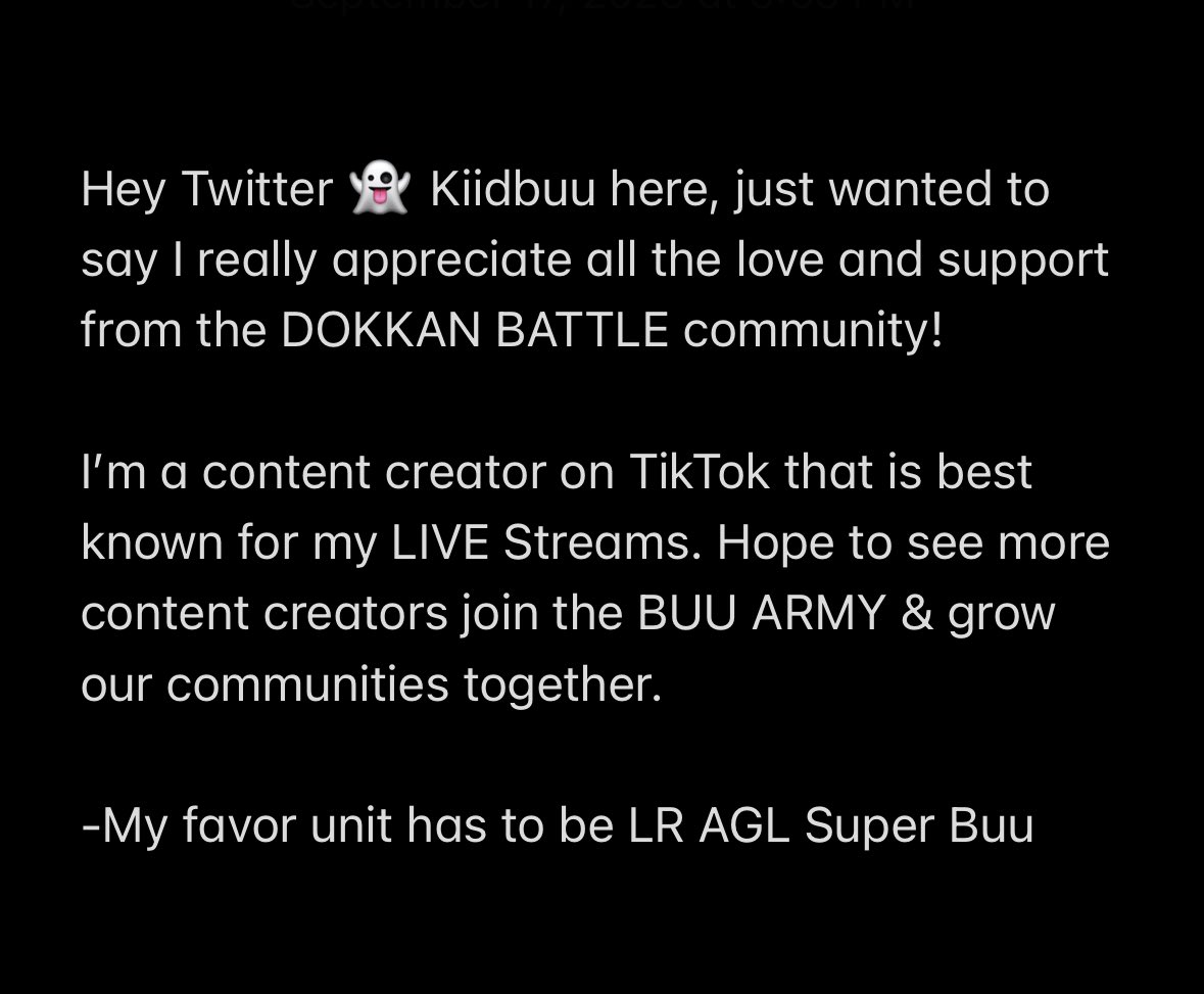 KiidBuu22's tweet photo. hey everyone, just made a Twitter and wanted to introduce myself. #DOKKANBATTLE #RetweeetPlease https://t.co/66MwbOFlJk