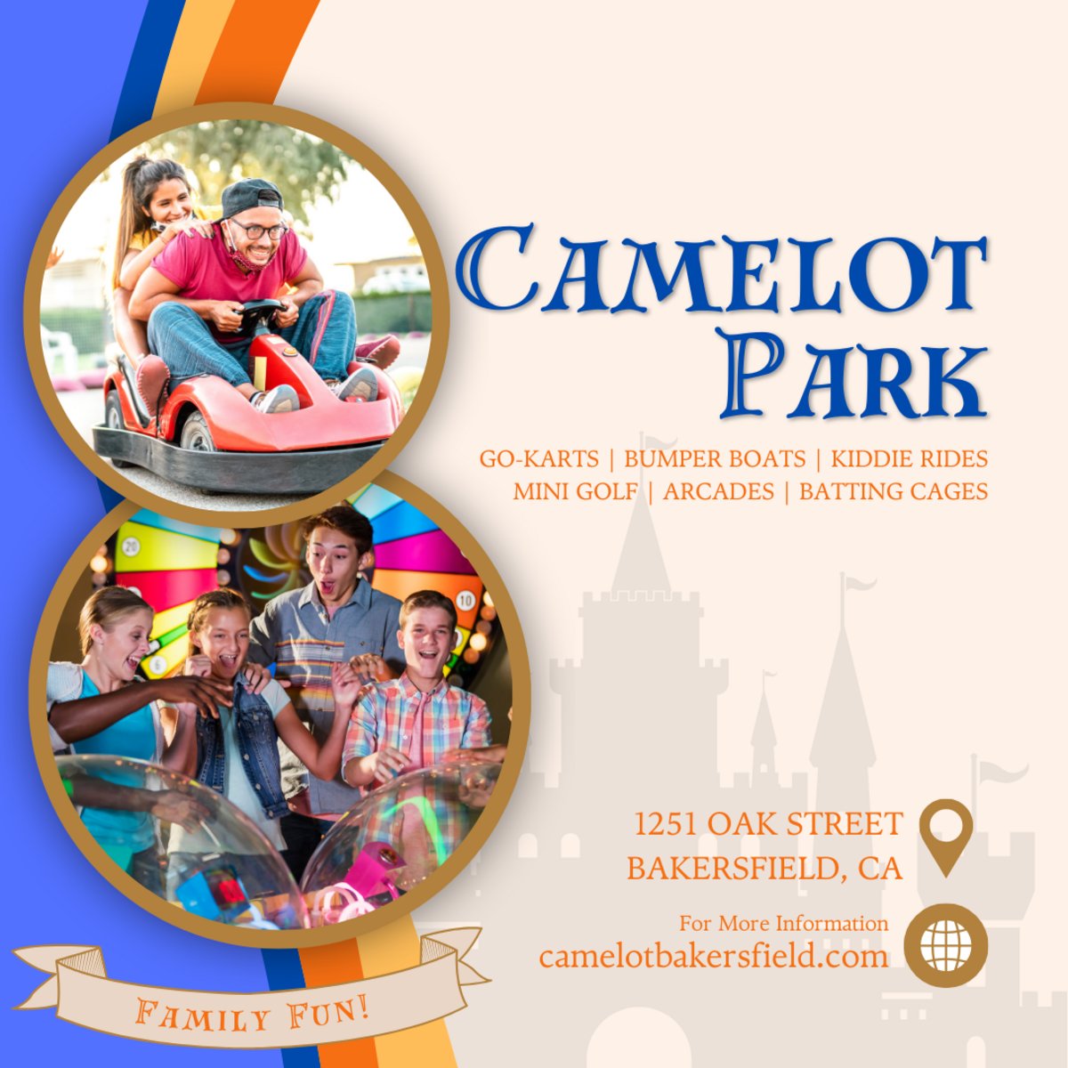 CountryInnBKCA's tweet photo. Craving some family fun during your stay? Check out #CamelotPark! Featuring a variety of attractions for kids of all ages, food and beverages, and group event options, it's a one-stop shop for entertainment. Go to https://t.co/xlvv2zqiq9 for more info. https://t.co/3sRI0j7S0e
