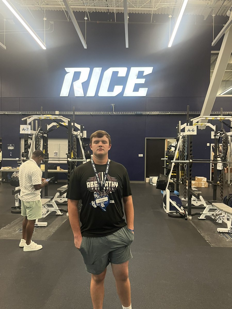 Had an amazing time <a href="/RiceFootball/">Rice Football</a> can’t wait to be back! <a href="/CoachRegalado/">Marco Regalado</a> <a href="/mbloom11/">Mike Bloomgren</a> <a href="/SandersDavis225/">Sanders Davis</a> <a href="/JessicaMorrey/">Jessica Morrey</a> <a href="/CoachWhiteDB1/">Coach White</a> <a href="/806hsscmedia/">Jasone Pearson</a> <a href="/EasterwoodShay/">Shay Easterwood</a> <a href="/AbernathyFB/">Abernathy Football & Recruiting</a>