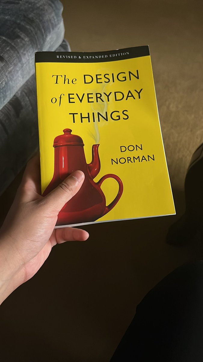 I’ve officially joined the UX design life 👩‍🎨 

#uxdesign #donnorman #thedesignofeverydaythings