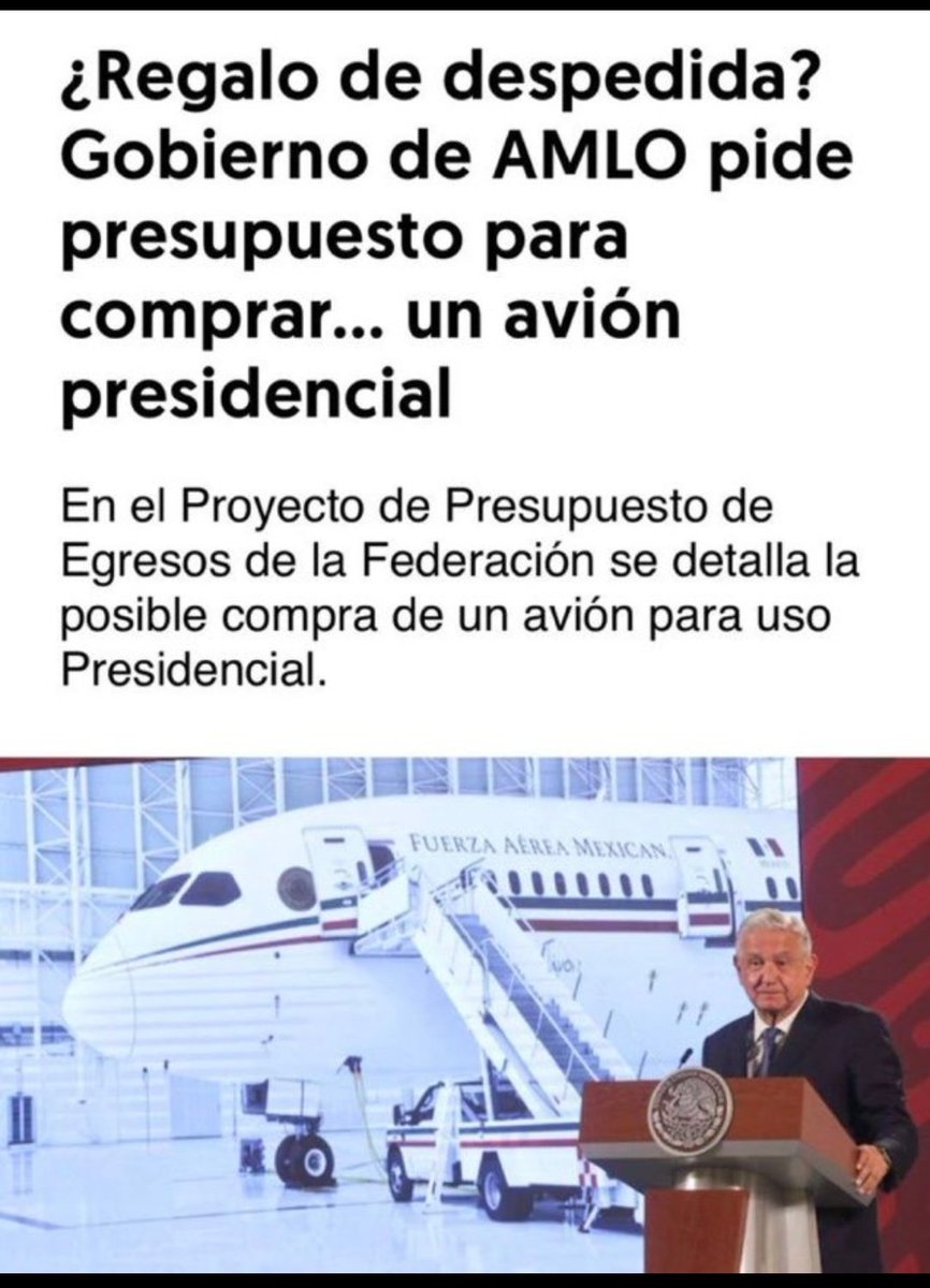 .@XochitlGalvez 
Ya me dijeron que le van a comprar su aviónsote !
Que va a estrenar !
Ya ve como el Kakas si la quiere ?
#XochitlPresidenta
#MiCasaEsTuCasa