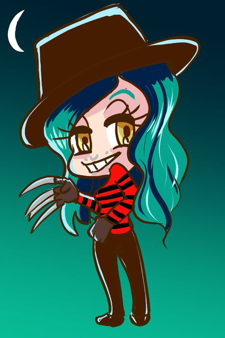 Our 4th Chibi Halloween phone wallpaper is @CatCandescent as Freddy Krueger! https://t.co/93kbBhOHyN<a class="tags" href="/tag/catcandescent">@catcandescent</a>