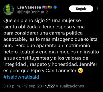 VerdadEsPoder's tweet image. Mujeres feministas del lobby abecedario multicolor, repartiendo tolerancia y amor.

Atacan a mujeres y niñas:
1⃣Se burló de la hija de Melwin Cedeño, por vestir como niña (¿pq le interesa eso?)
2⃣Insinuó que la Comisionada Residente #JGO se embarazó para ganar un evento electoral