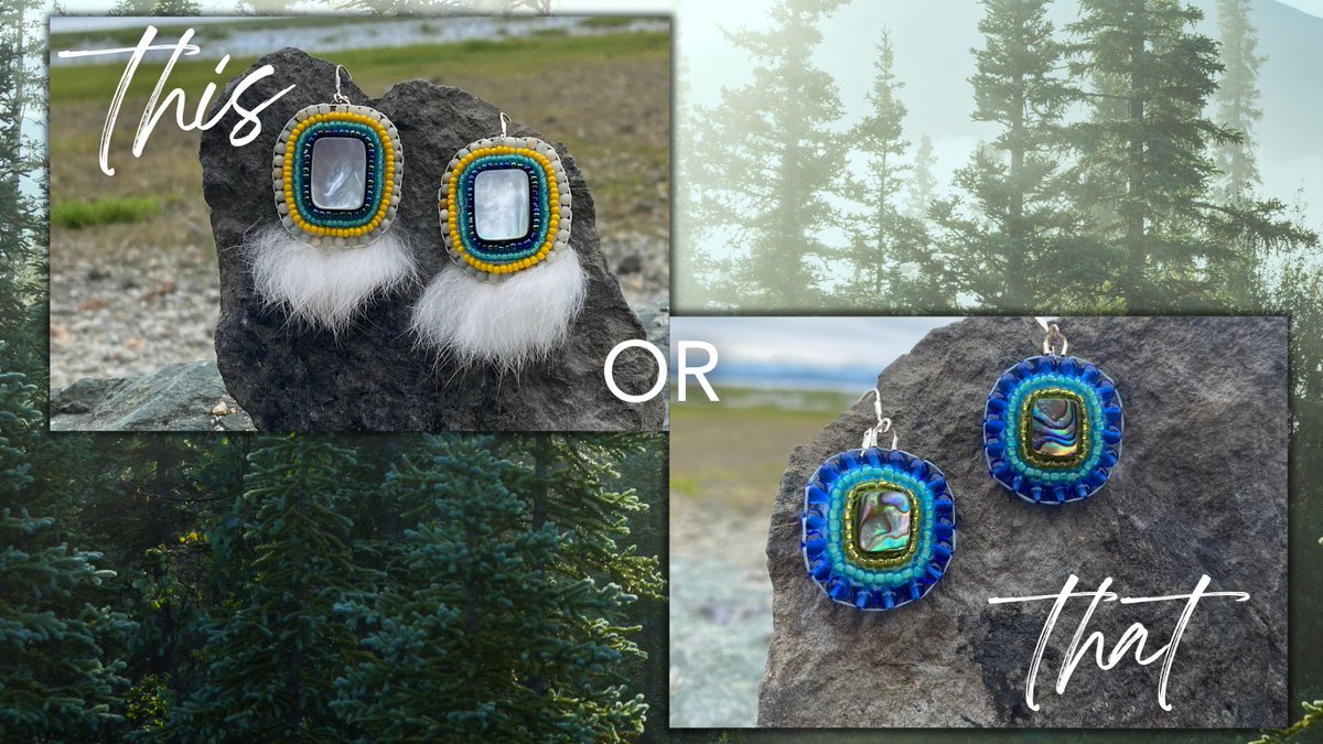 Which of these earrings created by Toma Kimlinger do you like better? Fur or no fur? Let us know by commenting with ‘this’ or ‘that’!