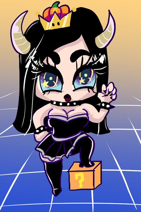 Our 7th Halloween themed chibi phone wallpaper is @MilahRomanov as Bowsette! https://t.co/lHfj1see7d