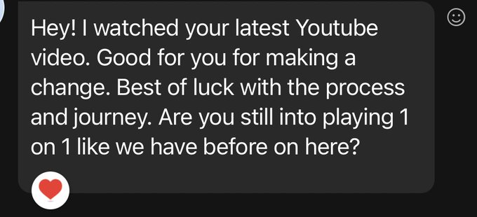 I&rsquo;m really thankful for those who have reached out showing me their support after my decision of not