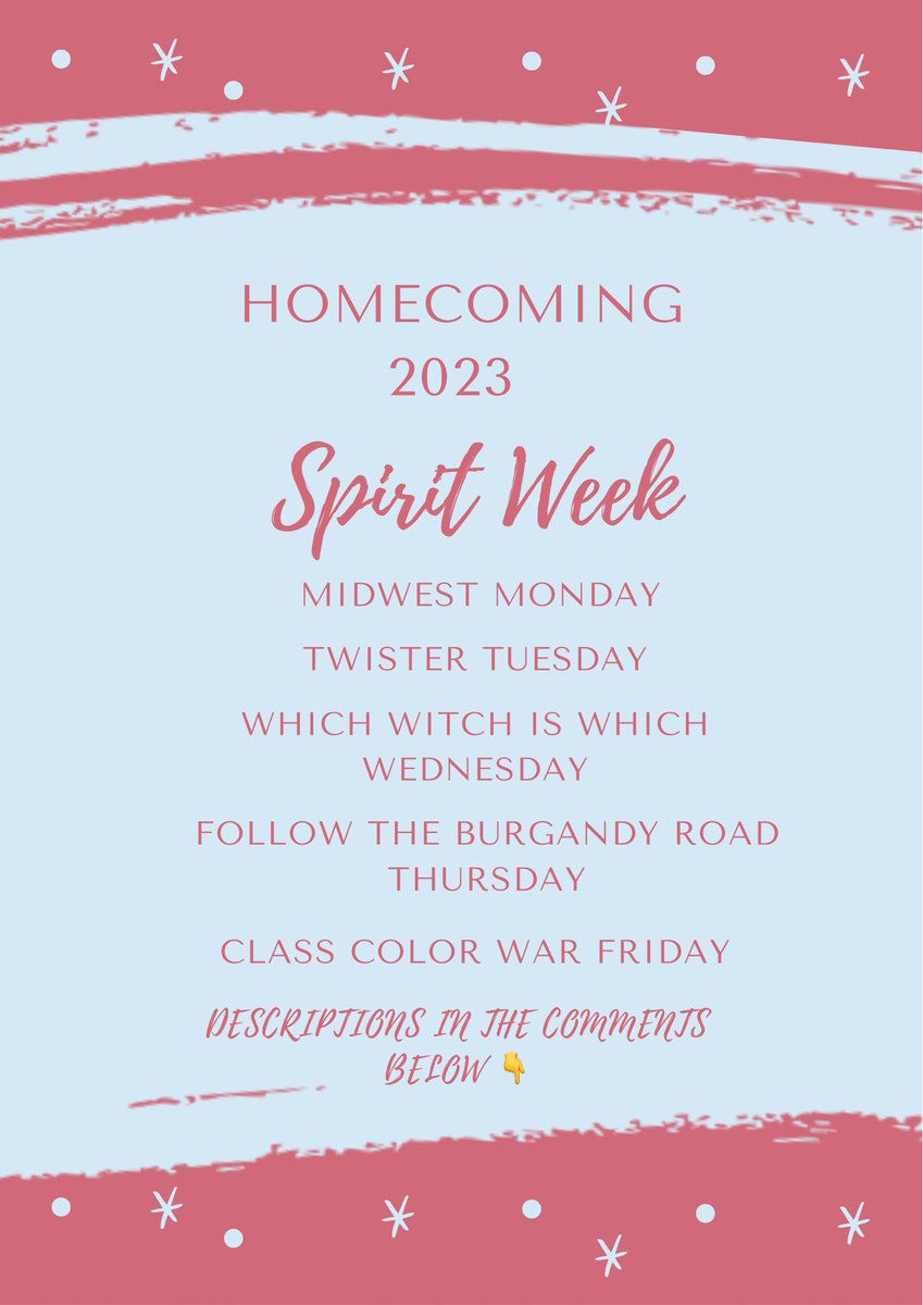 Homecoming Spirit Week