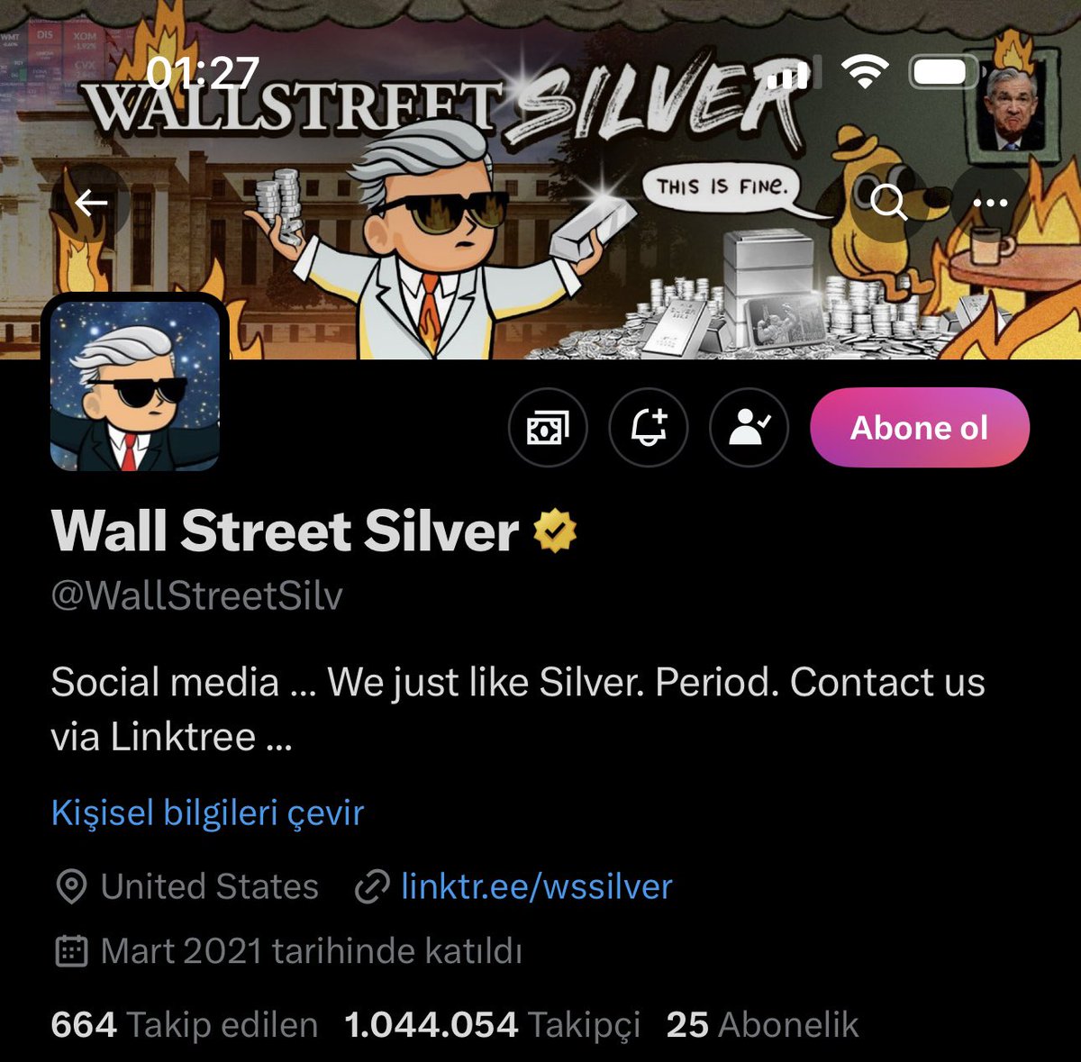 Mad_Max_eth's tweet photo. @WallStreetSilv nice banner and its $fine https://t.co/W70lHJJ7jb