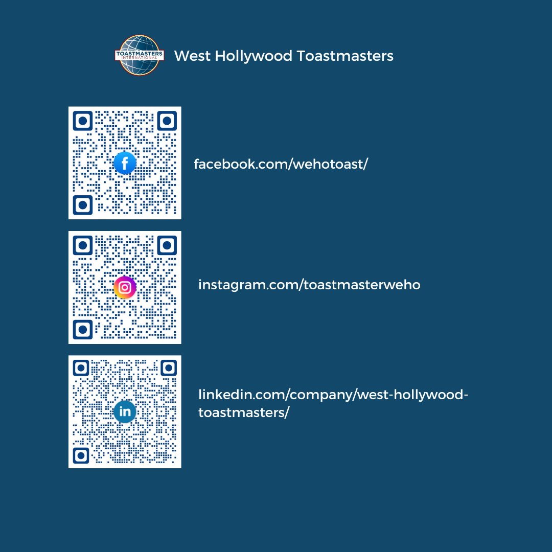 West Hollywood Toastmasters tweet media