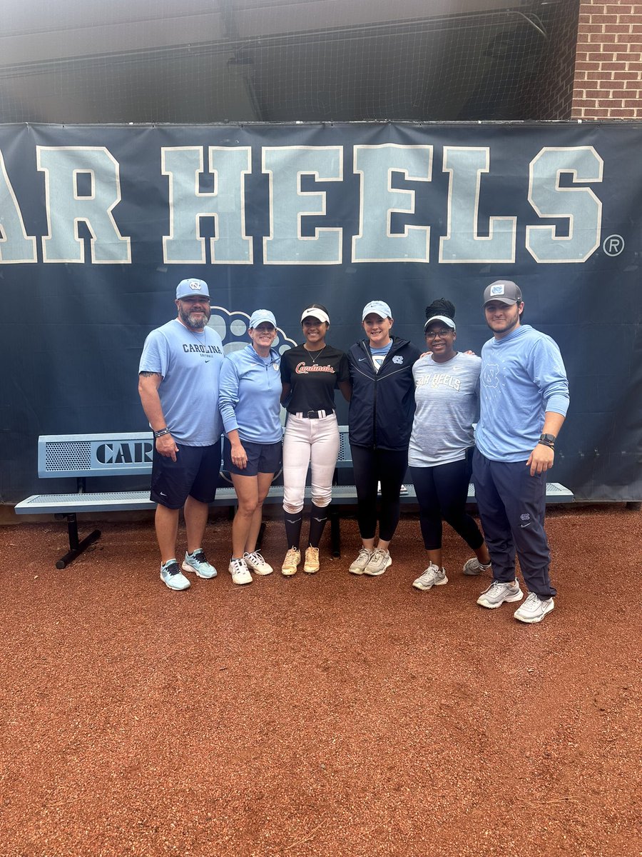 Had a great time at camp today! Thank you coaches <a href="/UNCSoftball/">Carolina Softball</a>