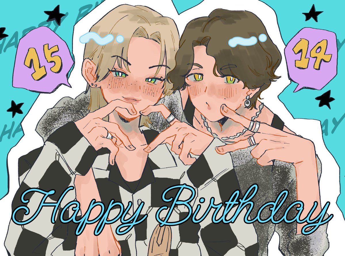 誕生日おめでと〜〜〜🎂🎉🥳🙌♡

#1415즈
#HappyHANDay 
#HappyFelixDay 
#Straykidsfanart