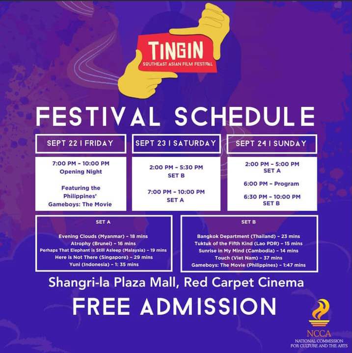 Gameboys: The Movie opens Tingin Film Festival 2023. Sept 22-24 at Red Carpet Cinemas, Shangri-La Plaza, Mandaluyong City.