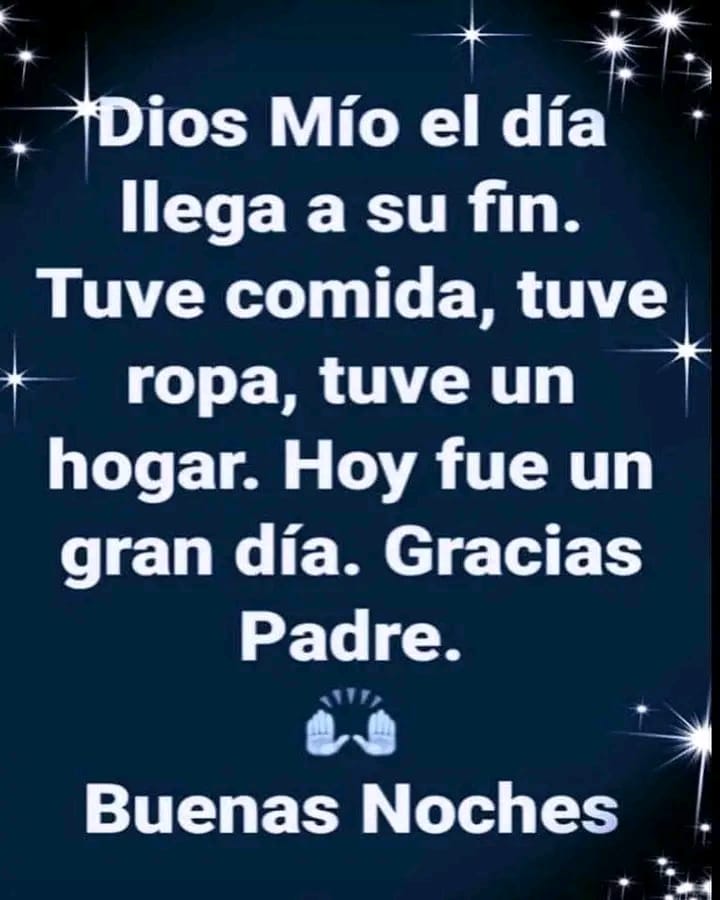 Amén 🙏 gracias infinitas siempre 🙏

Hasta mañana 😇 descansen😴😴😴