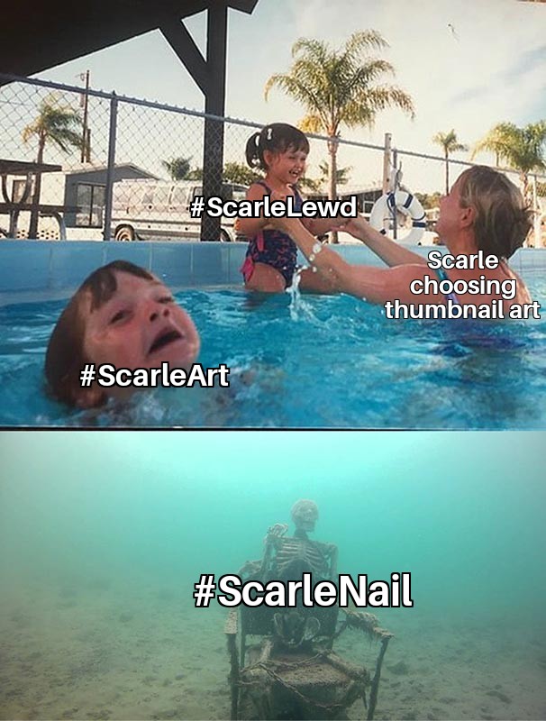 #ScarleLive #ScarleLewd #ScarleArt #YonaMAMA #ScarleNail <---This tag exist Scarle