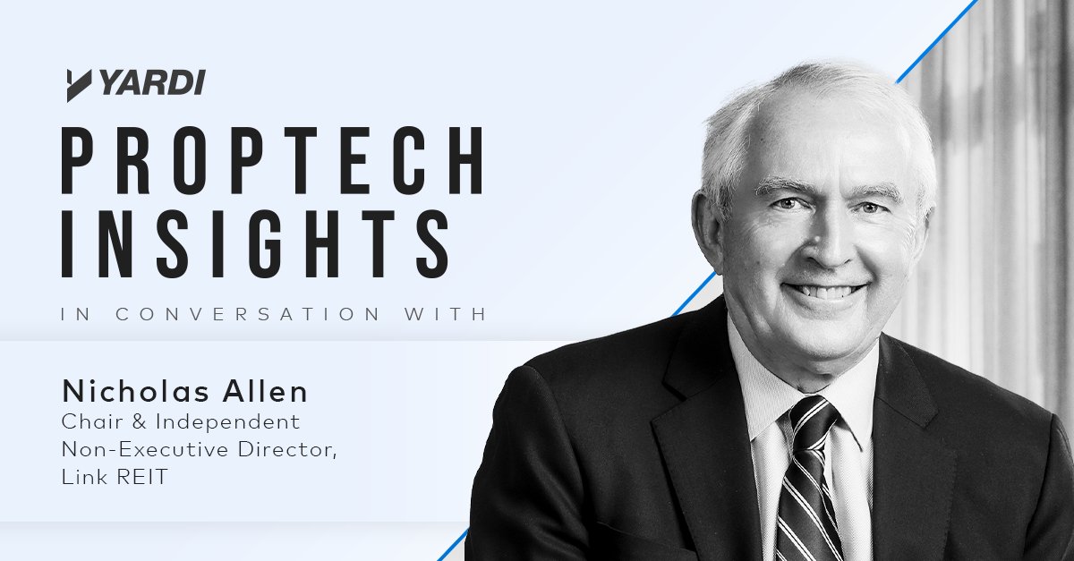 LinkAssetMgmt's tweet image. #Link Chairman Nicholas Allen will be a guest on @Yardi&apos;s &quot;#ProptechInsights&quot; to discuss how #LinkREIT is leveraging technology to improve energy efficiency. This includes implementing #AI-powered energy management systems and solar power systems, all aimed at achieving a…