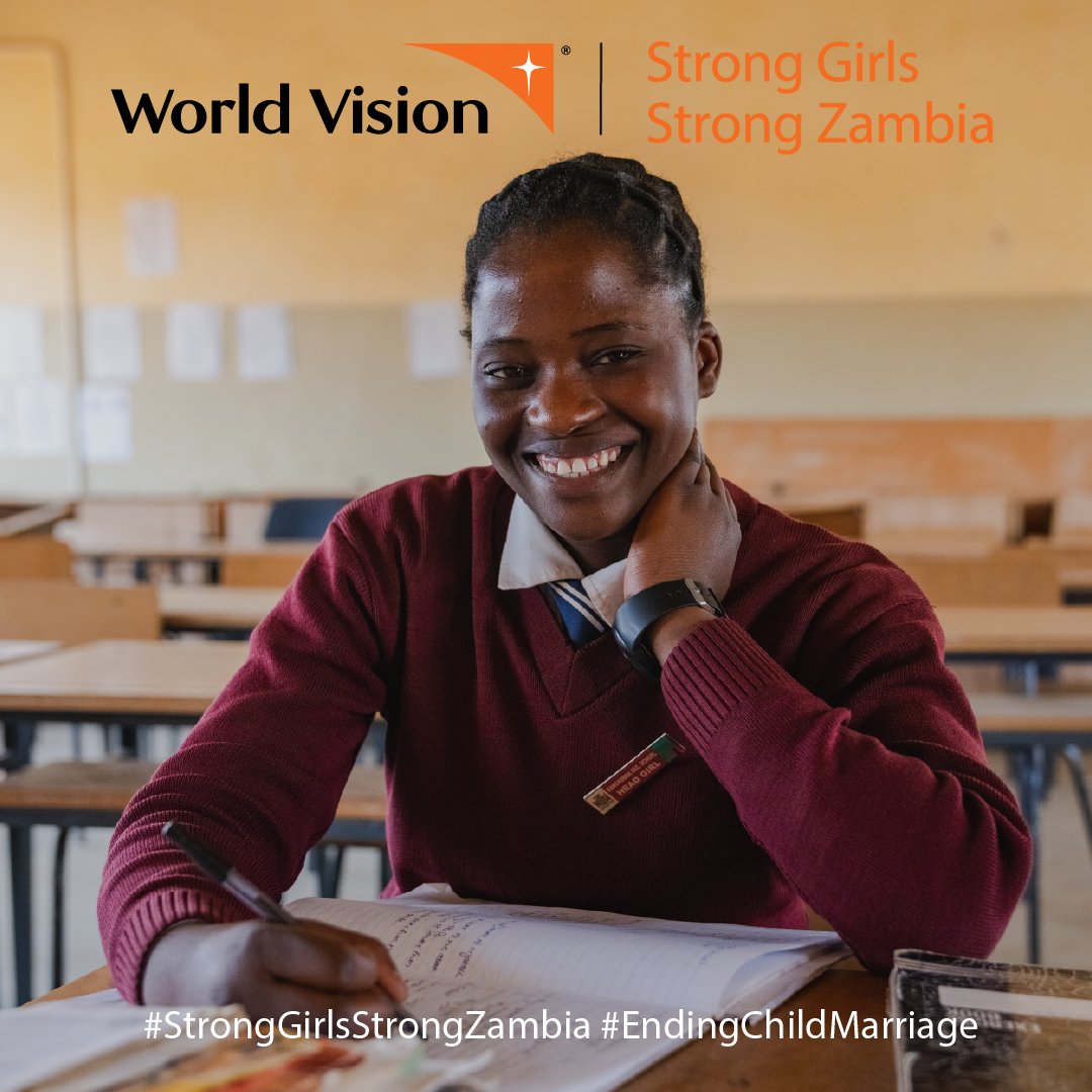 WorldVisionZamo's tweet photo. Did you know? #StrongGirlsStrongZambia - give VULNERABLE GIRLS at risk RETRIEVED from child marriages the GIFT of EDUCATION to build a strong future. Join us & make a difference today! Donate...https://t.co/S7nE51QZ8t #ChildMarriage #OneGirlAtTime #BuildingAStrongNation https://t.co/7lVBCWx5WM
