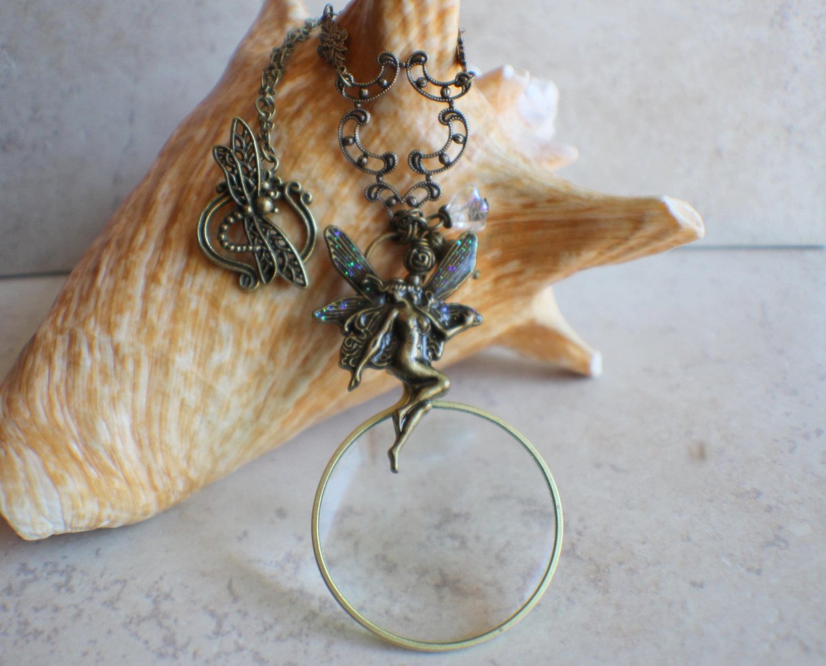 charsfavorite's tweet image. Magnifying Glass Necklace, Magnifying Glass Pendant, Fairy Pendant, Monocle Pendant, Fairy Necklace, Magnifier, Magnifying Loupe tuppu.net/52fcec8d #Etsy #Charsfavoritethings #FairyJewelry