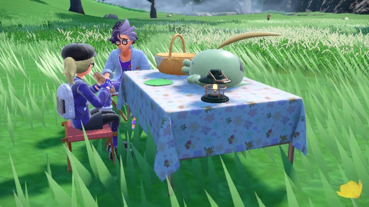 cannibal_qt's tweet photo. Lunch with the Prof #TealMask #PokemonScarletViolet #NintendoSwitch https://t.co/Clbkf7EkdY