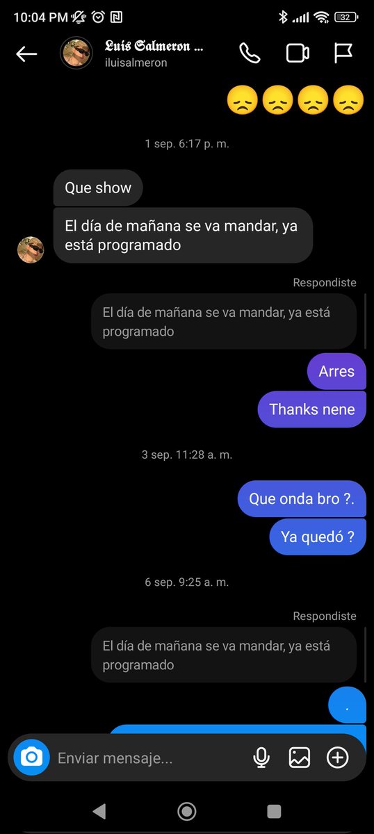 BrousDavalos's tweet photo. Cuidado con (Luis Salmerón)  "hace negocios" y jamás corresponde a lo que acordó 
Llevo más de 3 meses ya casi 4 queriendo recuperar mi dinero que se puso en su confianza sin nada más que decir no obtuve alguna respuesta clara. Lamentablemente #estafa https://t.co/N9lMEOXwBJ
