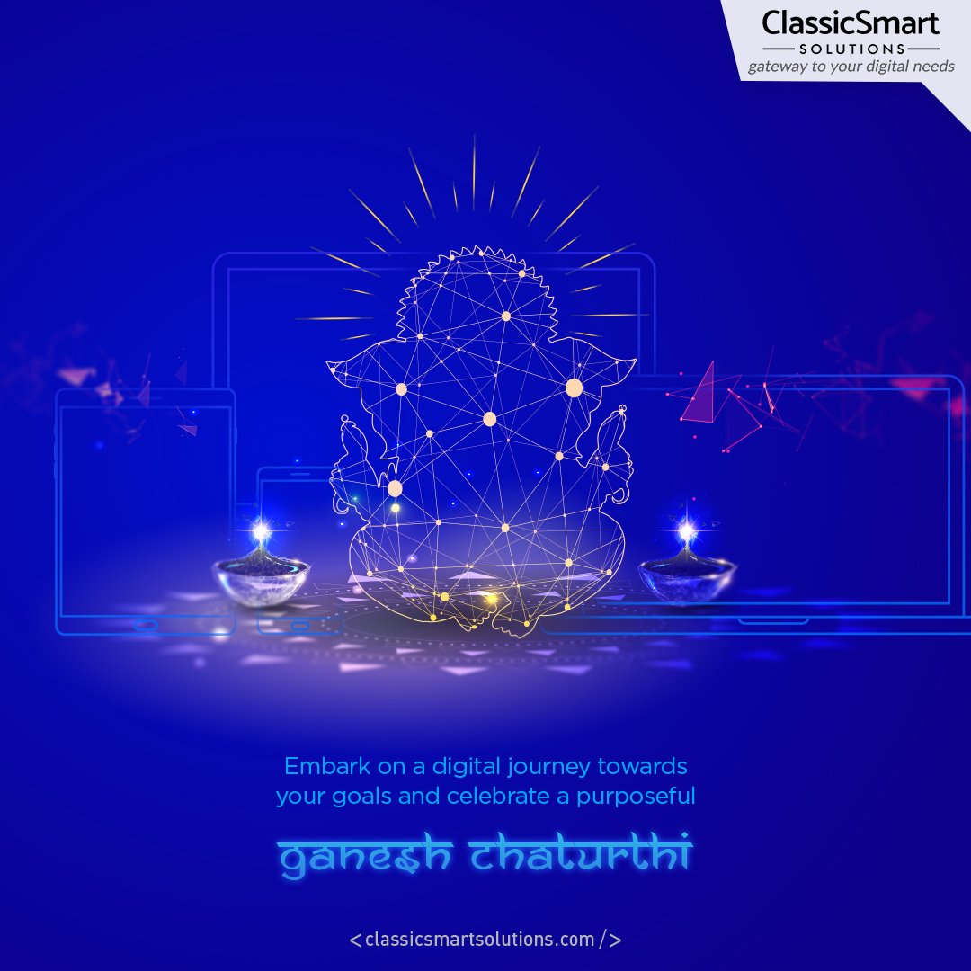 classicsmart9's tweet photo. Embark on a digital journey towards your goals!!! Classicsmart Solutions wishes all a Happy Ganesh Chaturthi 🙏

#GaneshChaturthi2023 #VinayakChaviti #DigitalAgency #GaneshFestival #BusinessSuccess #LordGanesha #ganeshotsav2023 #digitalmarketingagency https://t.co/GRFDi9lHJq