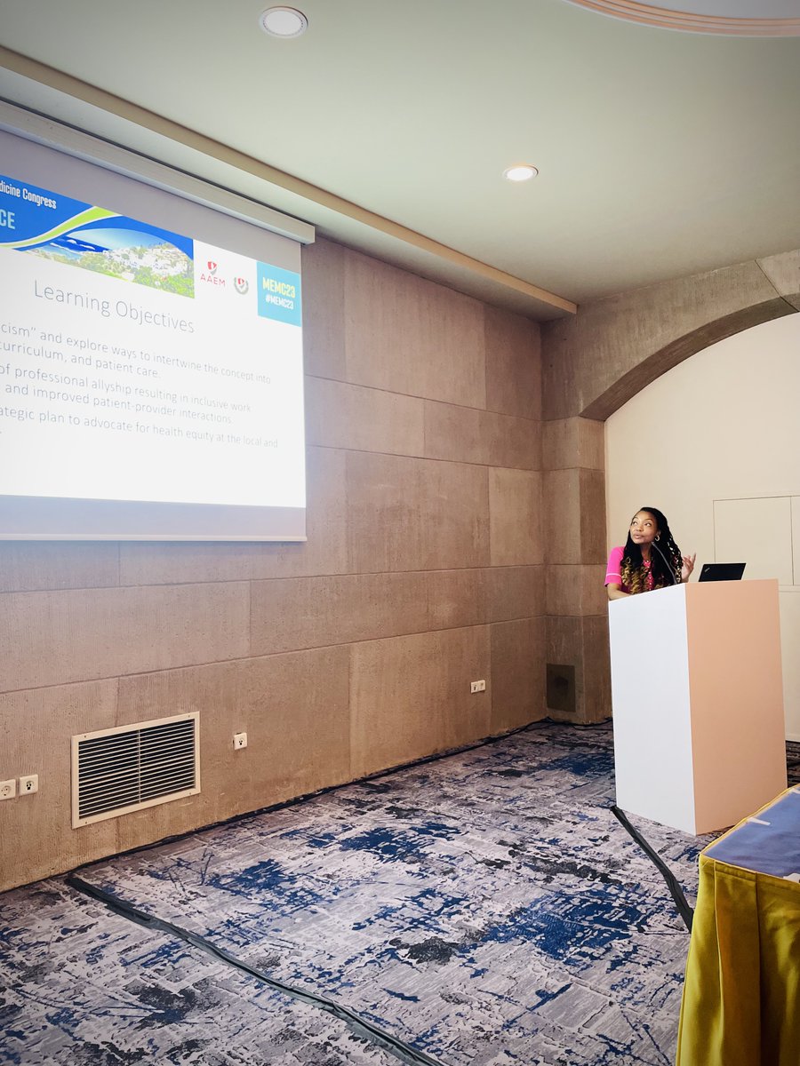 Pleased to be an invited speaker at the XIIth Mediterranean Emergency Medicine Congress w/@aaem in Rhodes, Greece. My talk was entitled: Antiracism, Allyship, &amp; Advocacy: Emergency Medicine’s Role in Achieving Health Equity #MEMC23