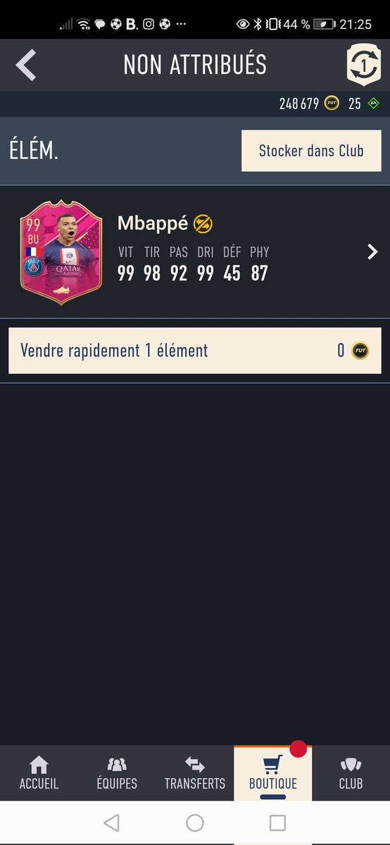 GarciaEvan1's tweet photo. Je fais le sbc hier je me le retape aujourd'hui le pourcentage de chance ? https://t.co/8ESLe58Q16