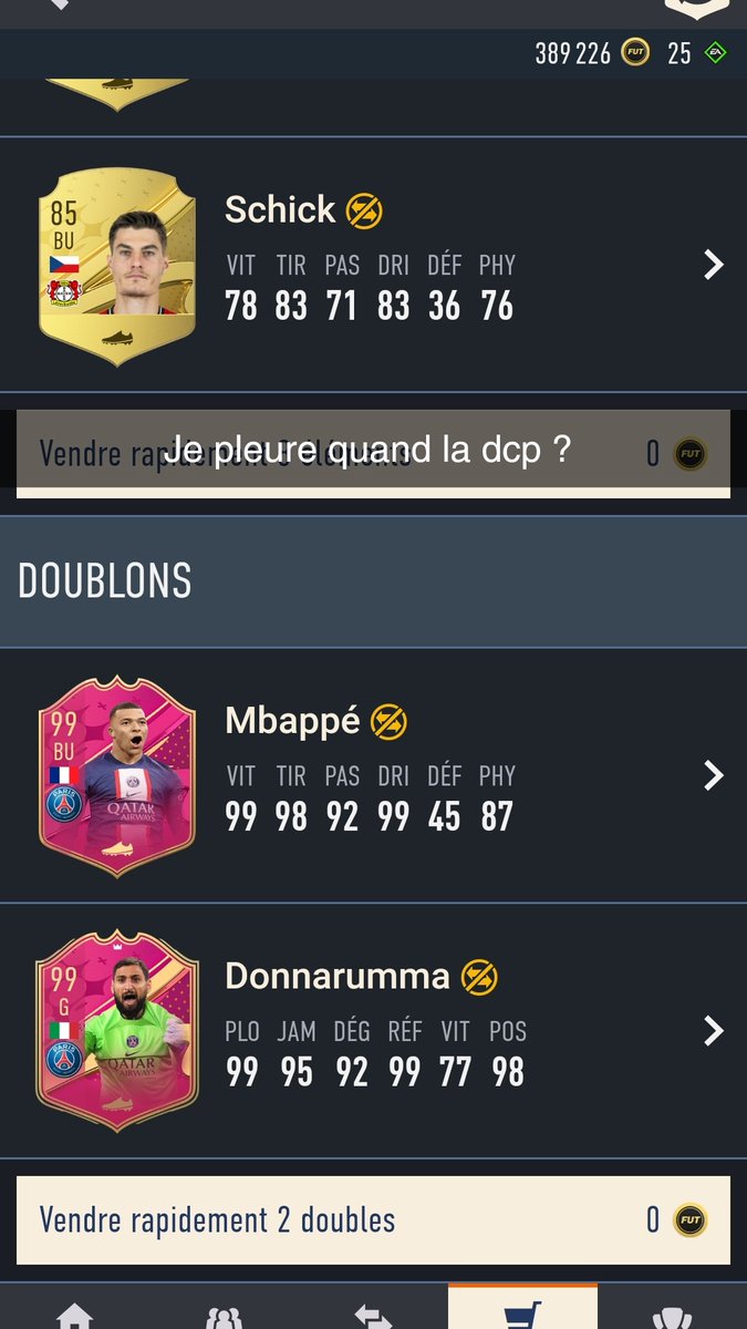 GarciaEvan1's tweet photo. Je fais le sbc hier je me le retape aujourd'hui le pourcentage de chance ? https://t.co/8ESLe58Q16