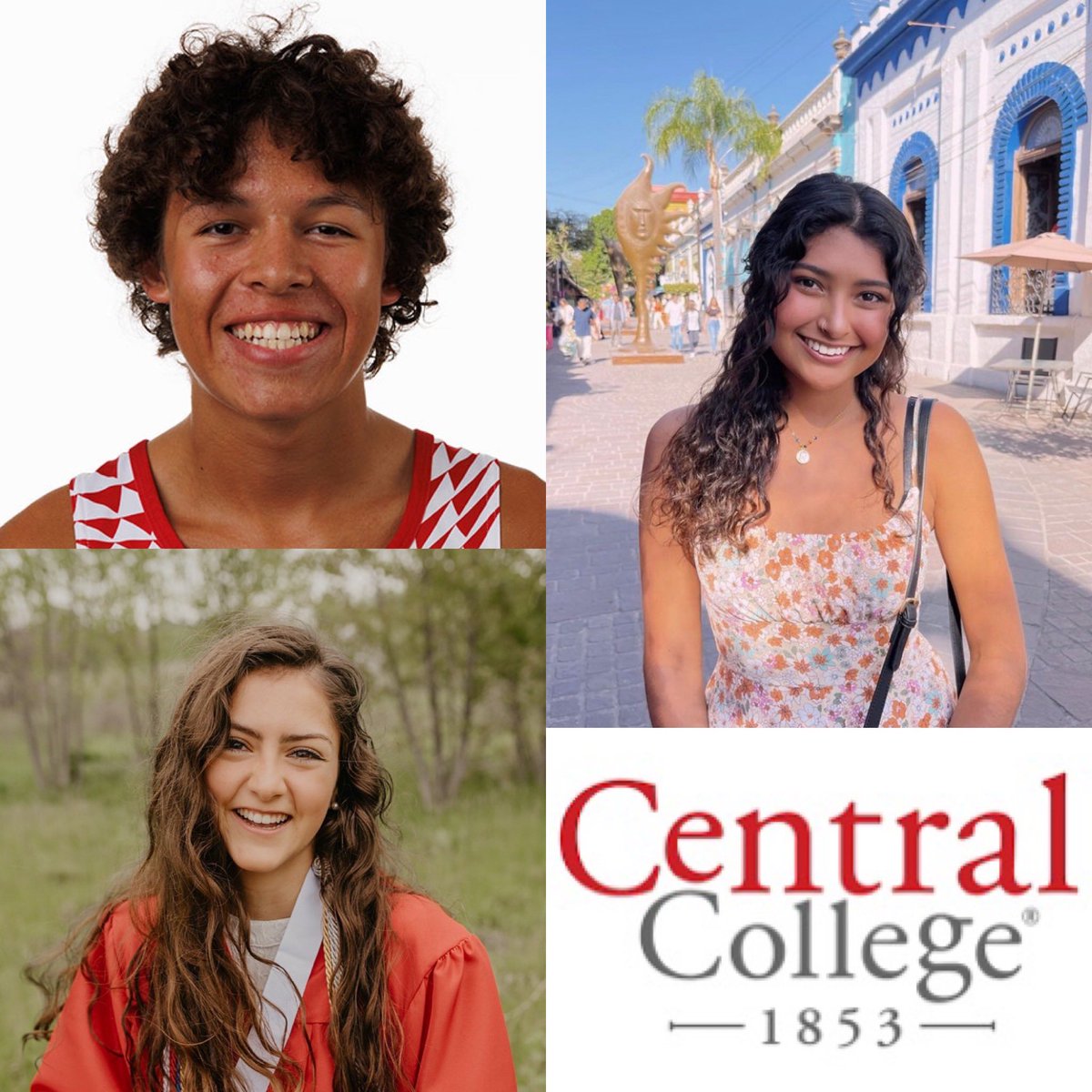 OscarReynaga's tweet photo. This year we celebrate three outstanding @CentralCollege Latinos Unidos of Iowa scholarship winners: Jenna-Marie Hernandez ‘24, Noemi M. Vega ‘26 &amp; Luka Flores ‘27!! Congratulations!!👏🏻👏🏻👏🏻👏🏻🎊💐💐 https://t.co/9gOJ2BiDif