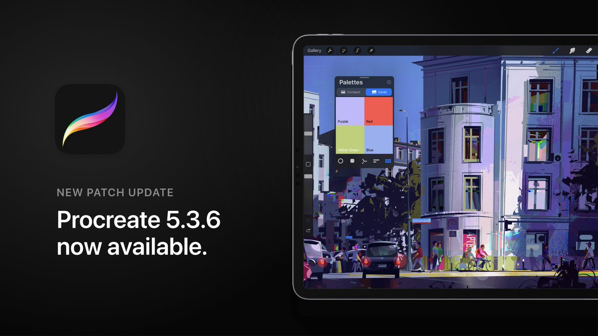 Procreate tweet media