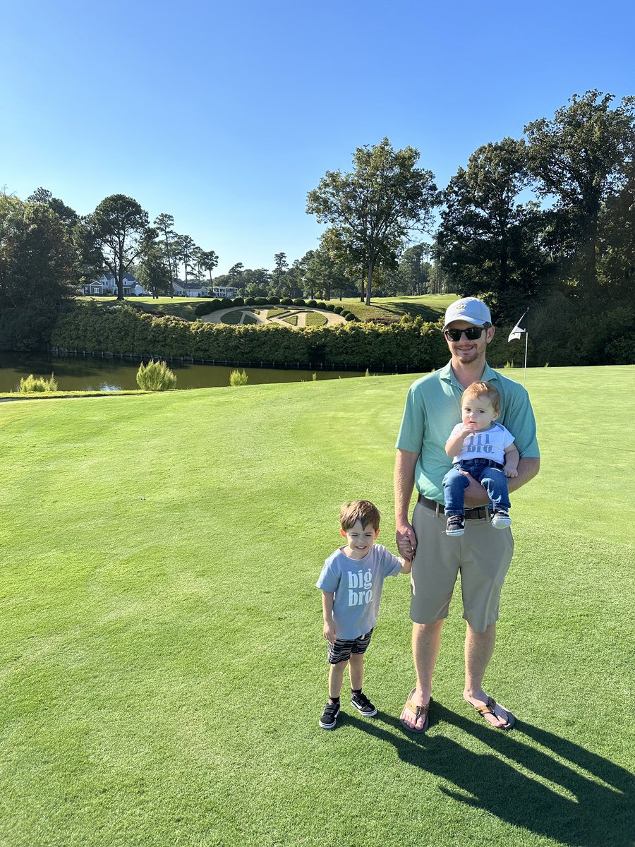 AllenDobbs_BGC's tweet photo. Special trip to work with my favorite people. Andy is already a master at turning on irrigation heads! https://t.co/KsbmpQGFt0